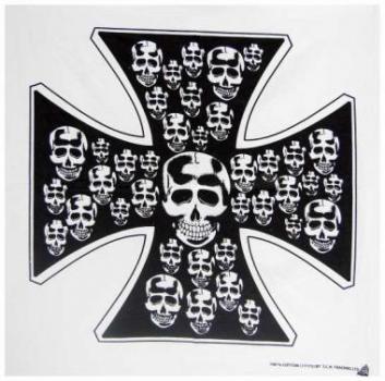 Bandana:  Totenkopf Eiserne Kreuz