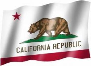 Fahne: US-Californien