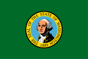 Fahne: US-Washington